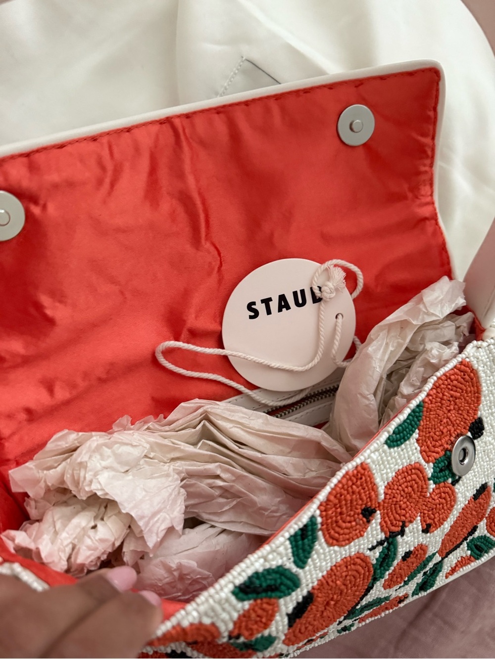 NWT STAUD Tommy Bag, Oranges - Picture 6 of 13